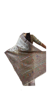 Pure Tussar Silk print saree